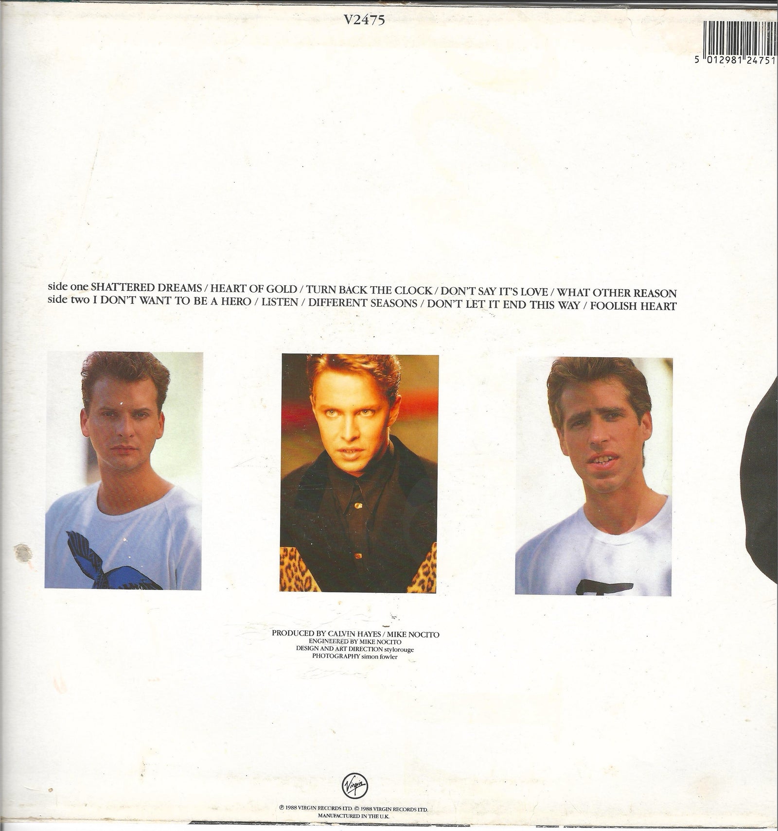 Johnny Hates Jazz – Turn Back the Clock