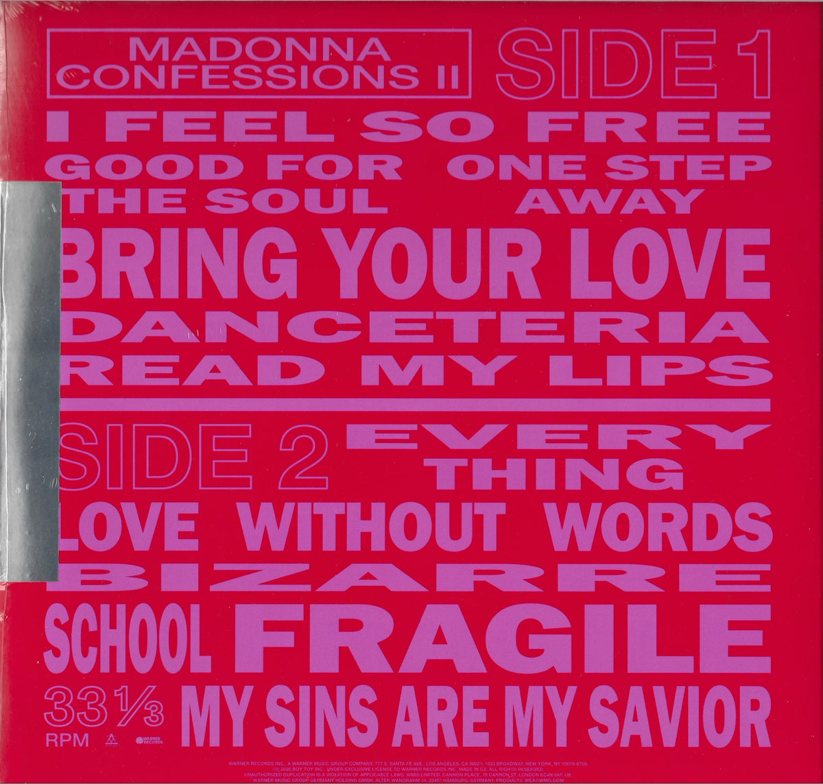 Madonna - CONFESSIONS II - White LP Vinyl - Indie Store Exclusive - 2026
