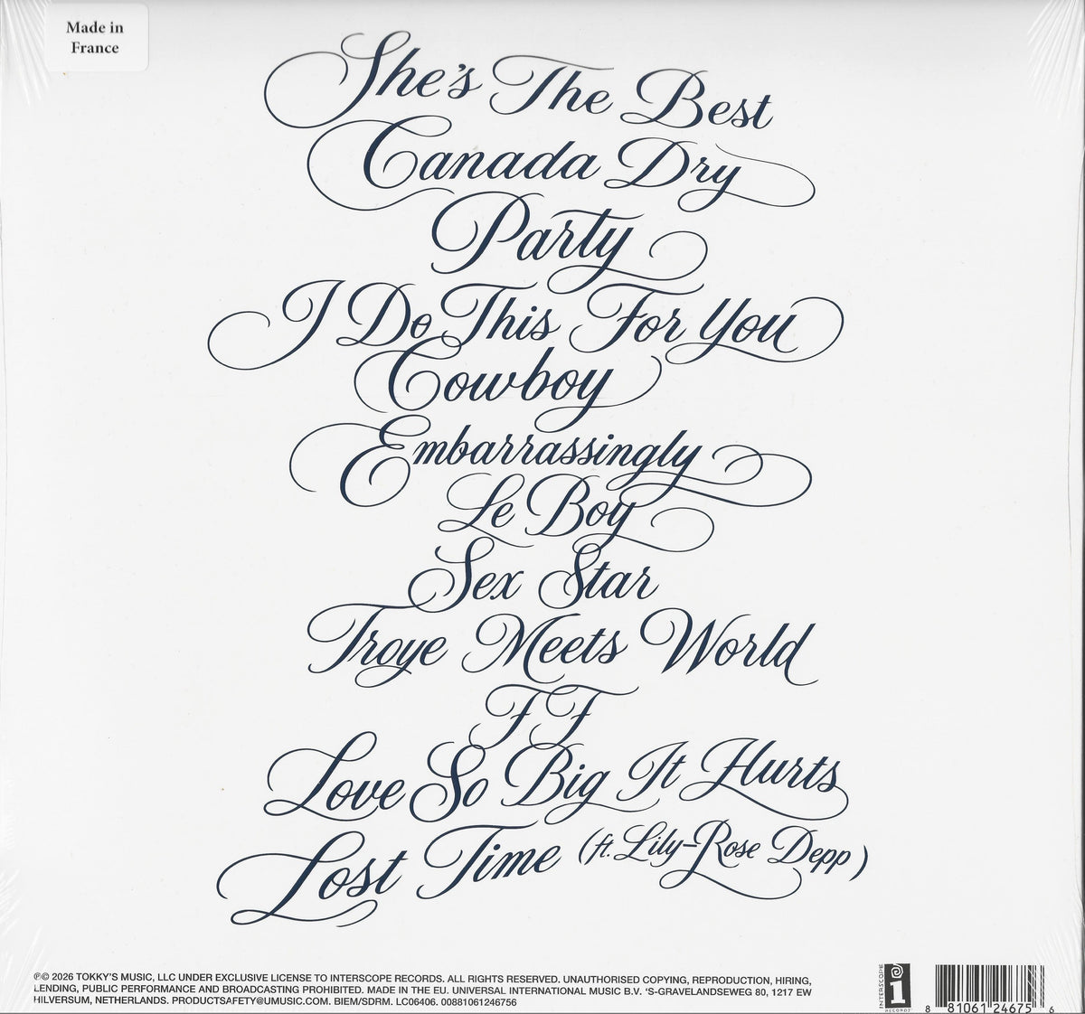 Troye Sivan - She's the Best 1LP Standard Vinyl - 2026